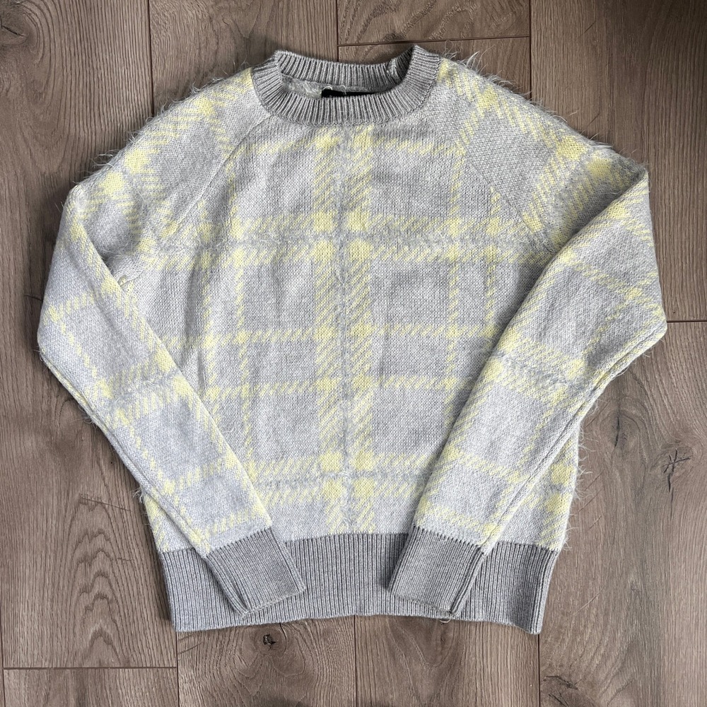 Banana Republic Womens Sm Fuzzy Knit Pullover Sweater Cotton Wool Blend